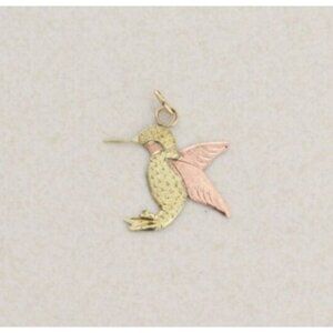 Pendant Only 10k Yellow Gold & Rose Gold Hummingbird Pendant Black Hills Gold